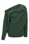 convertible sweater in wool blend mouline