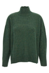 convertible sweater in wool blend mouline