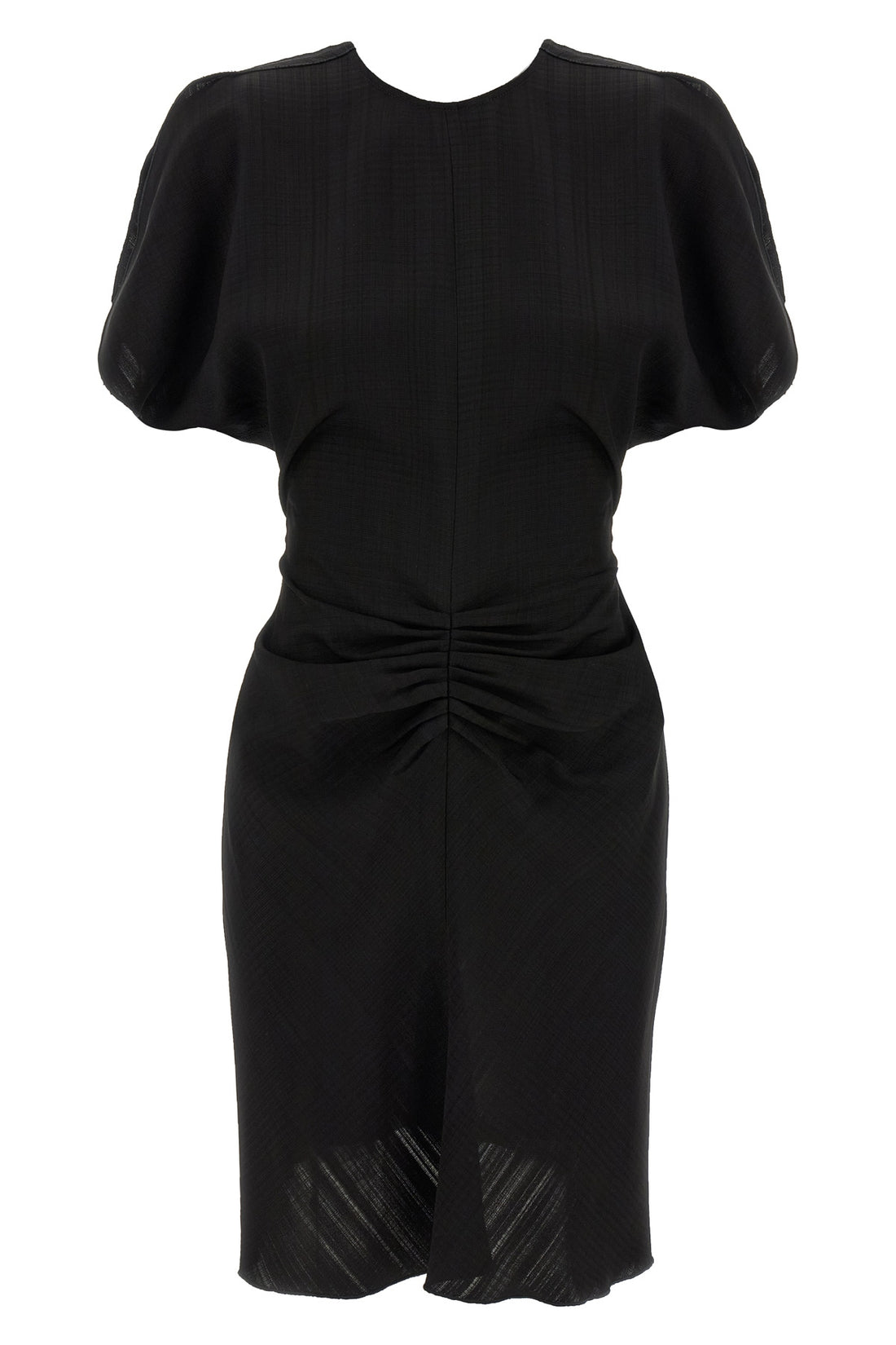 VICTORIA BECKHAM 6 gathered waist mini dress in new viscose