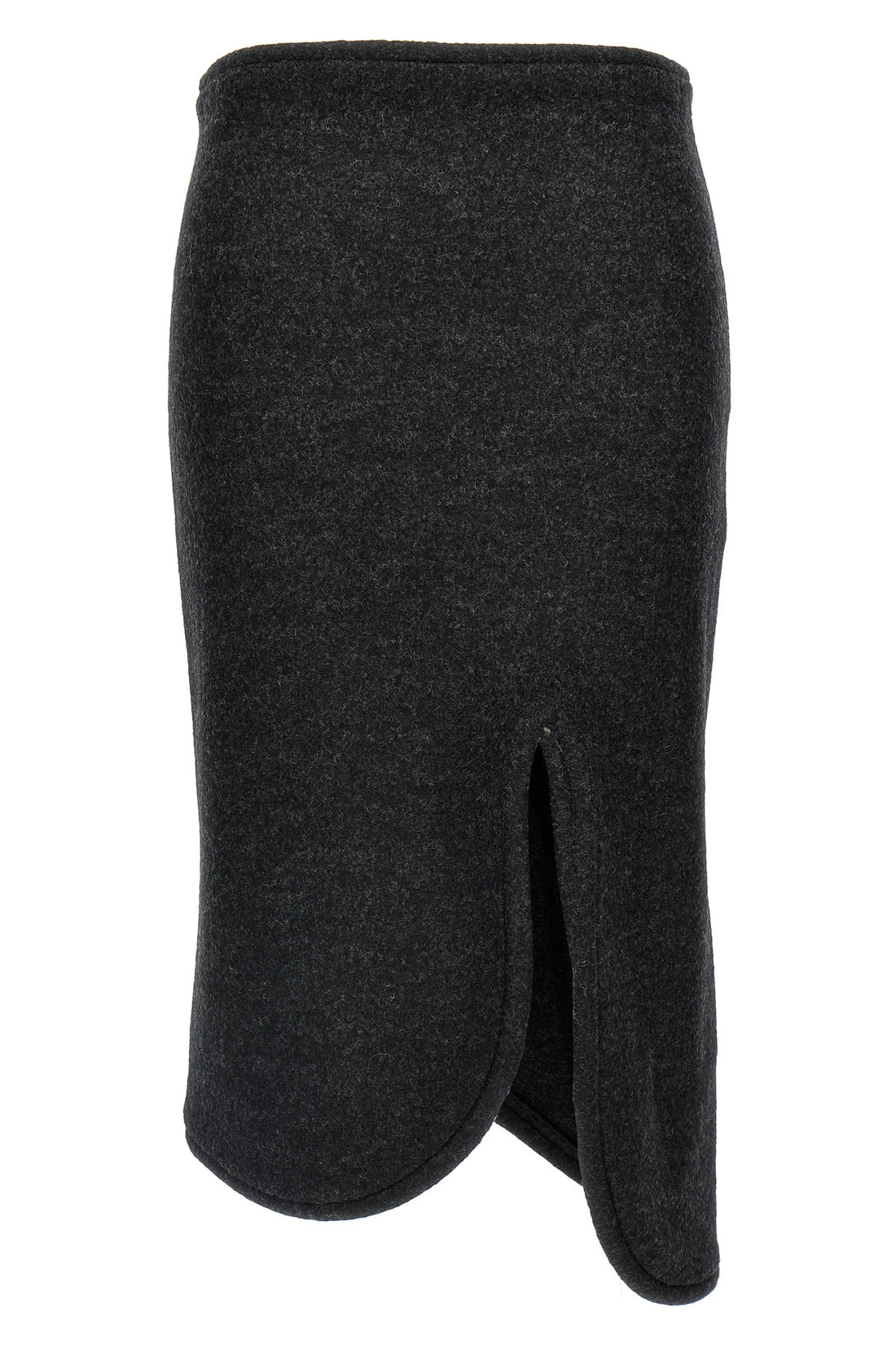 VICTORIA BECKHAM 10 padded tube detail wool skirt