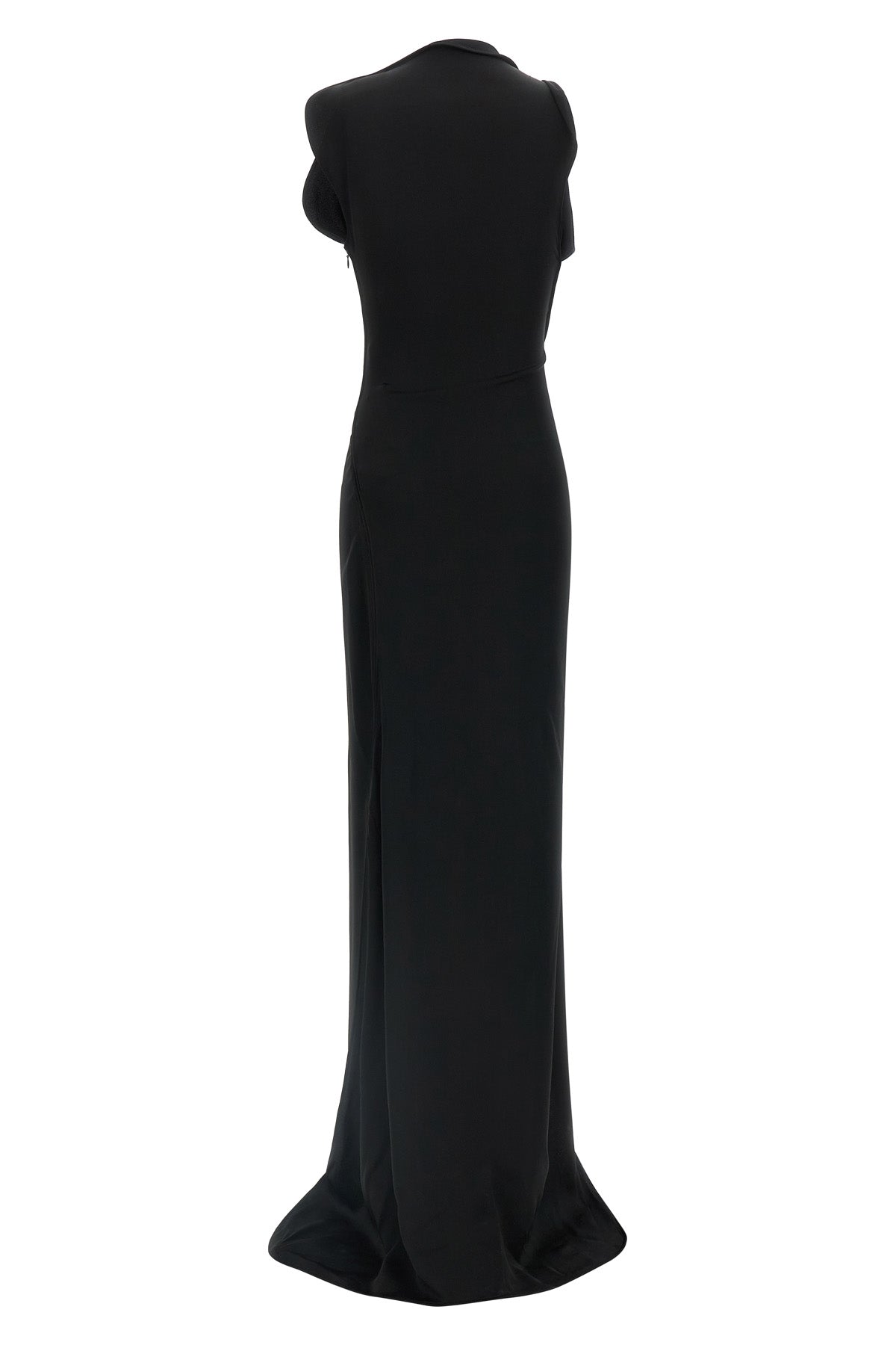 long carla dress in satin crepe