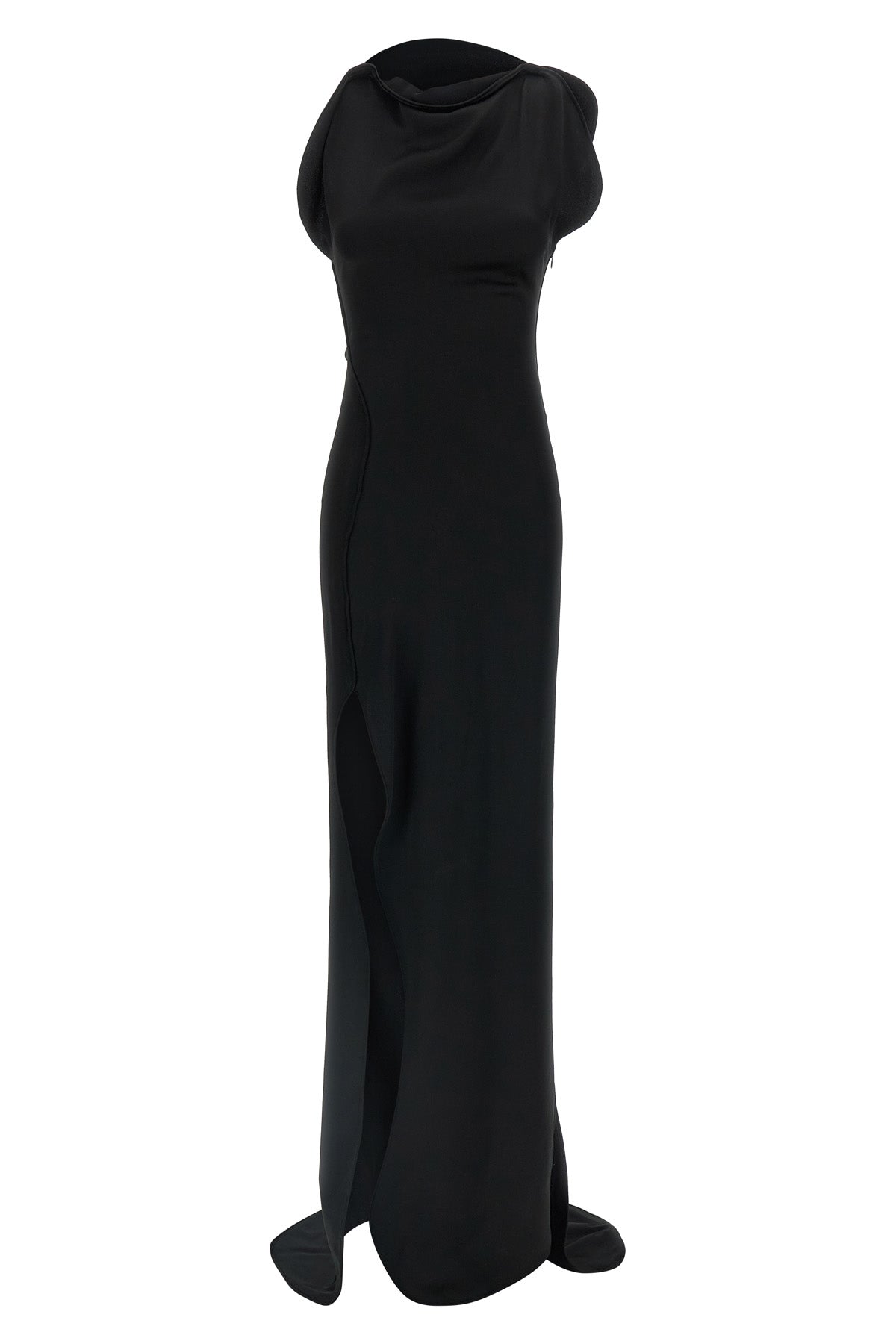 long carla dress in satin crepe
