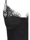 wool-blend lace top