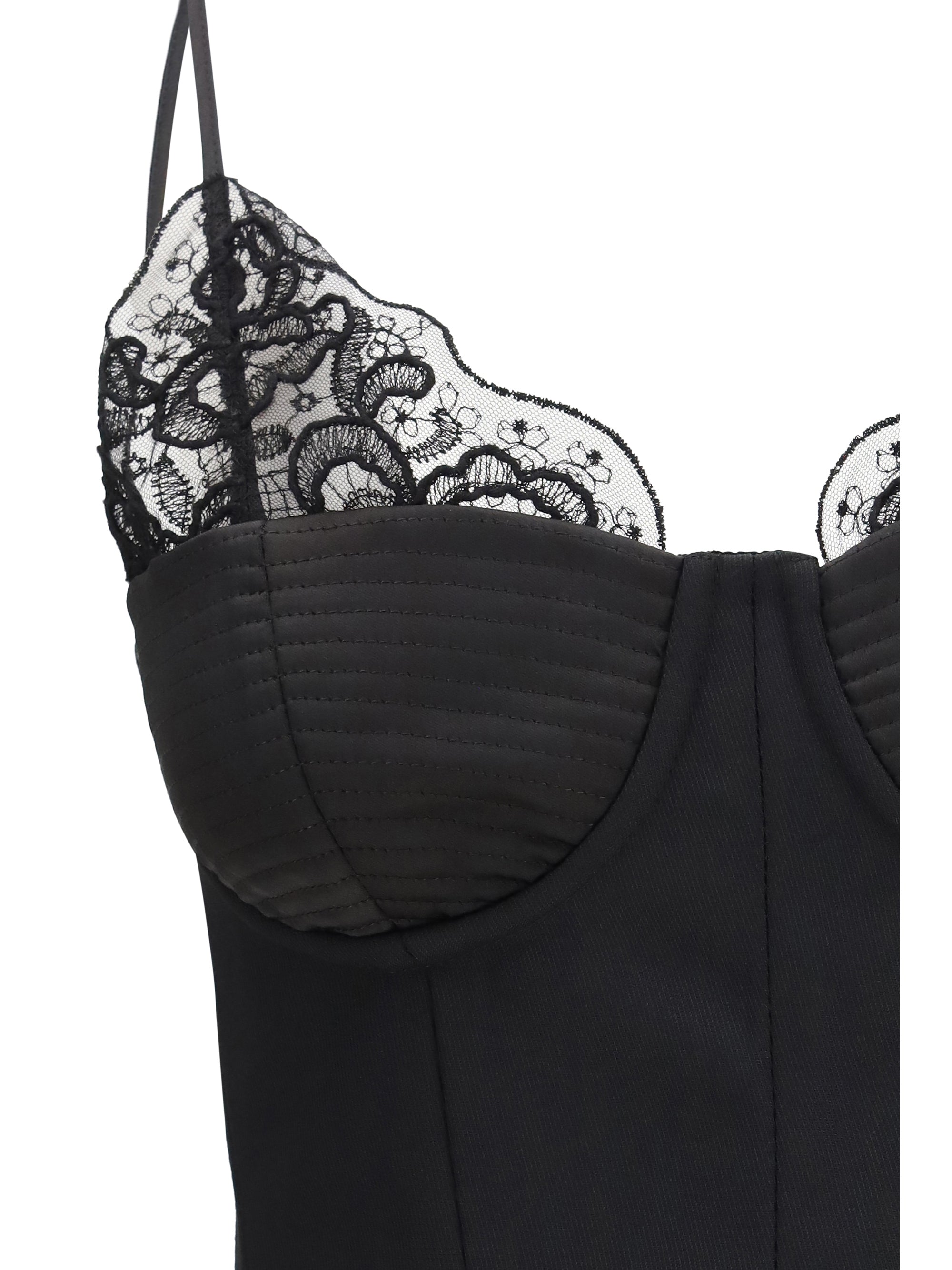wool-blend lace top
