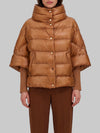 high-neck cape in ultra-light nylon