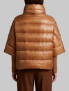 high-neck cape in ultra-light nylon