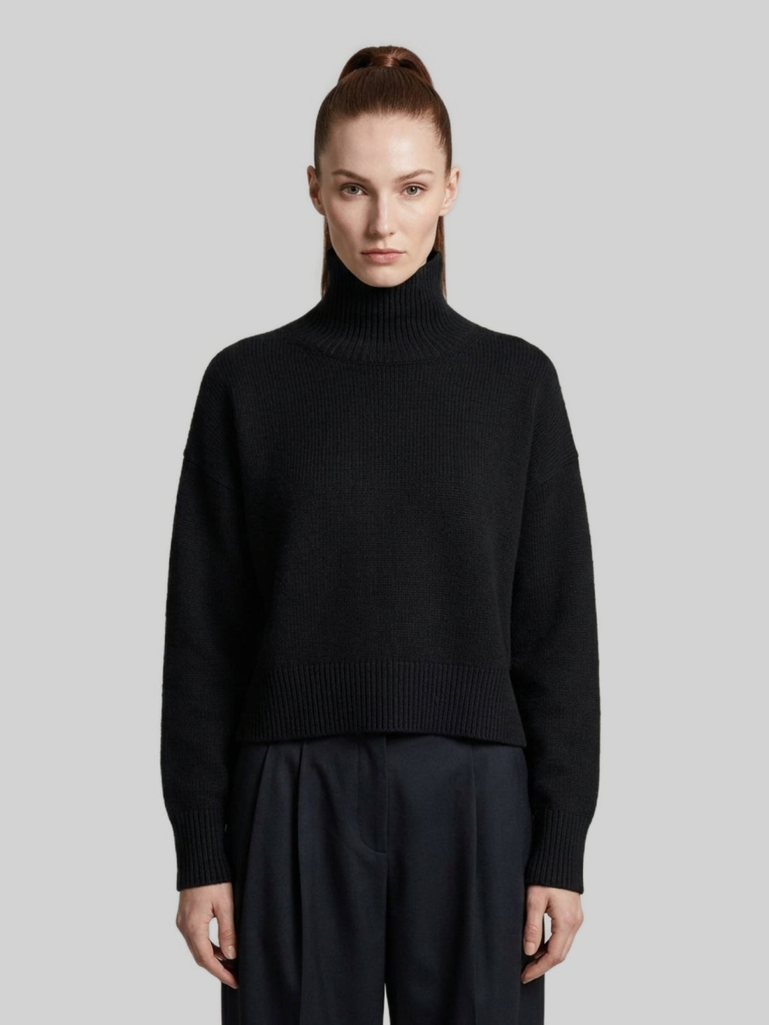 LOULOU DE SAISON M black jonah turtleneck sweater 