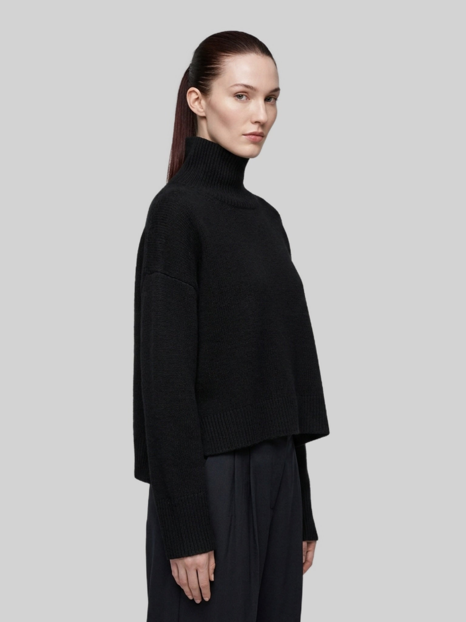 black jonah turtleneck sweater