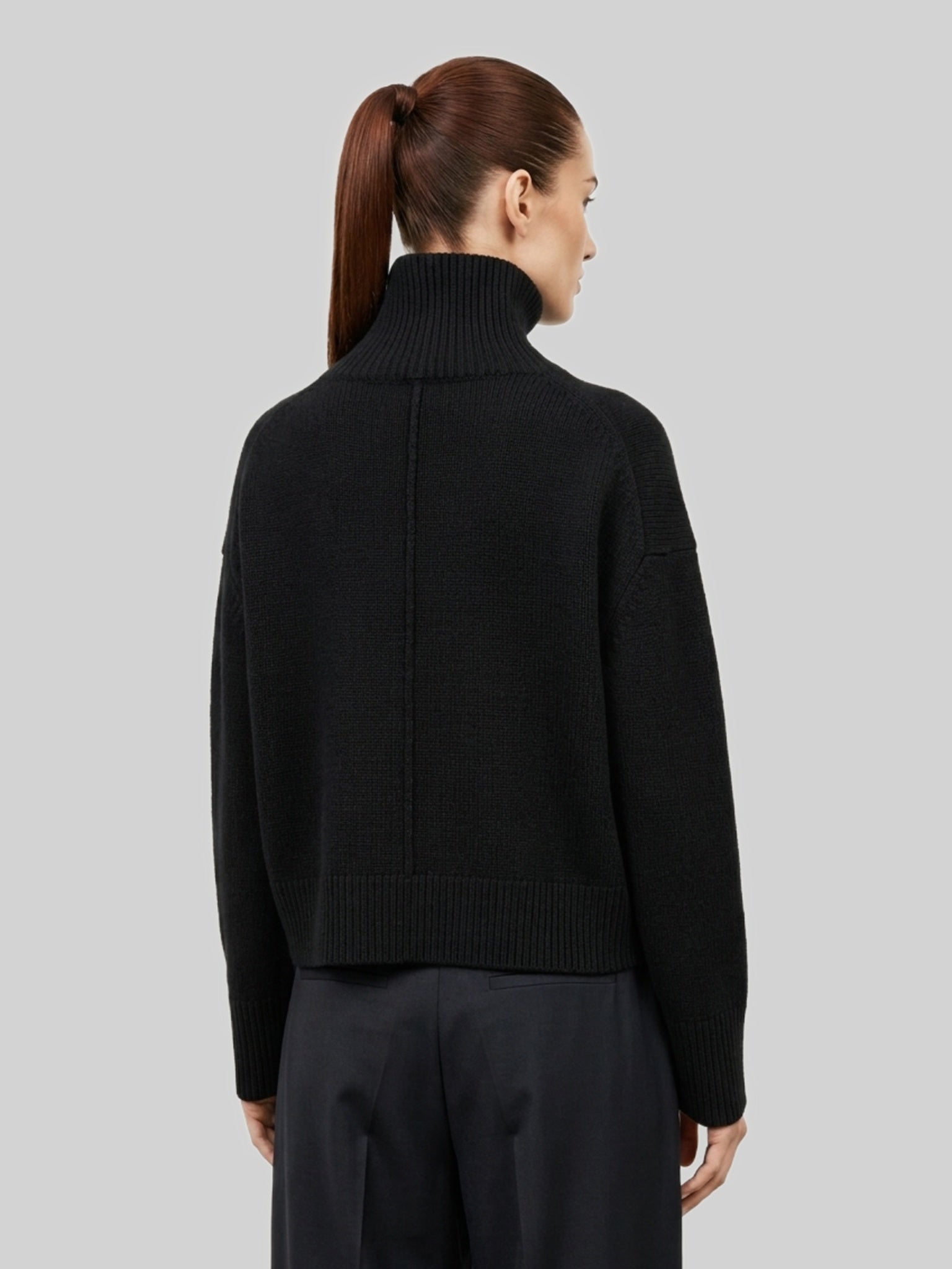 black jonah turtleneck sweater