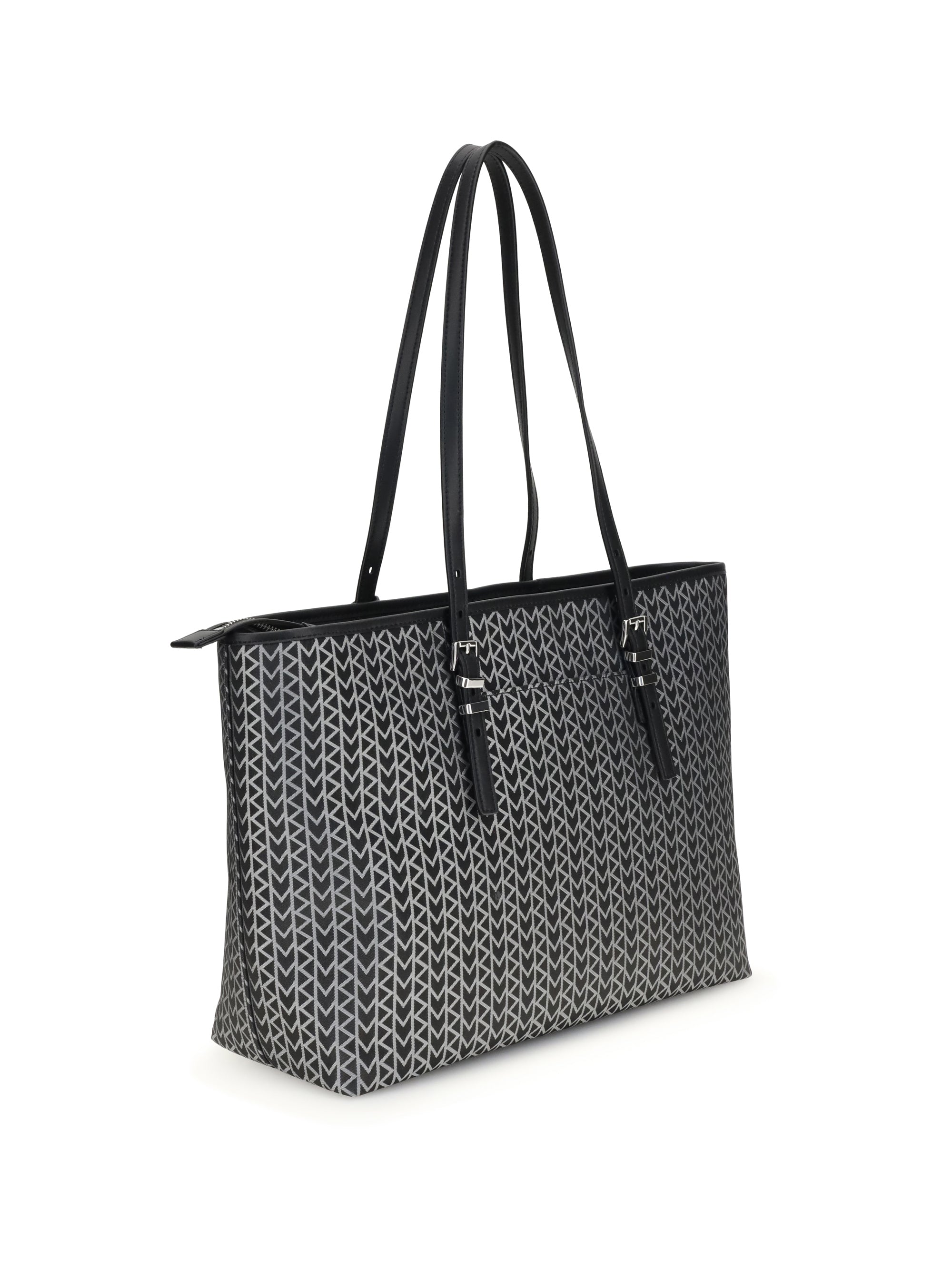 quinn large jacquard logo tote bag