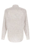 pompeo checked cotton chambray shirt