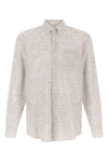 pompeo checked cotton chambray shirt