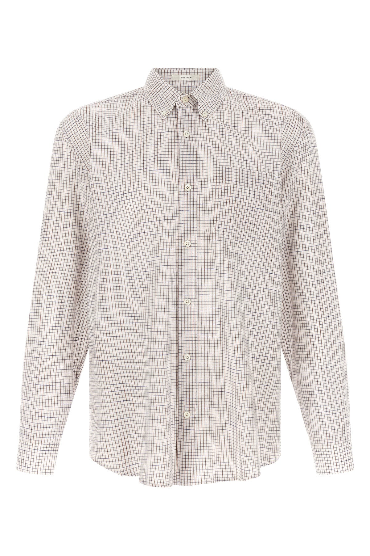 pompeo checked cotton chambray shirt