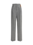 FORTE_FORTE II high-waisted wool trousers with chevron pattern