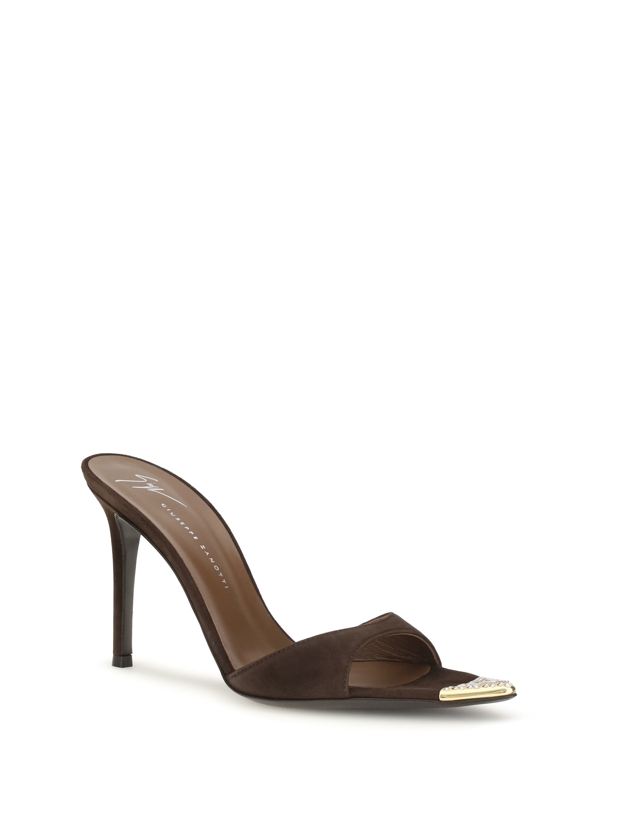 intrigo jewelry mules sandals