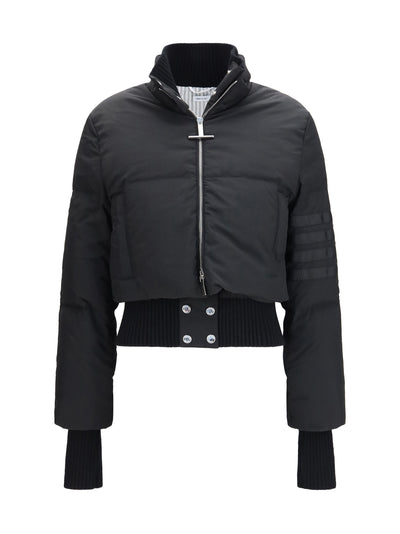 short padded jacket with front zip