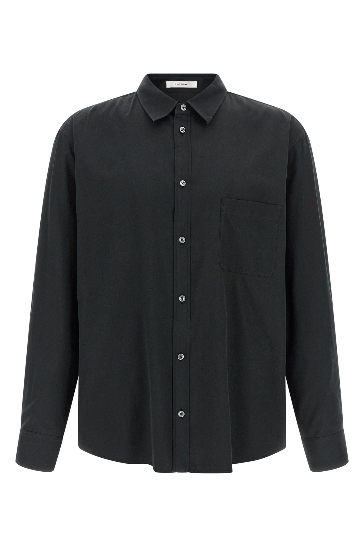 perlo shirt in garment-washed cotton poplin