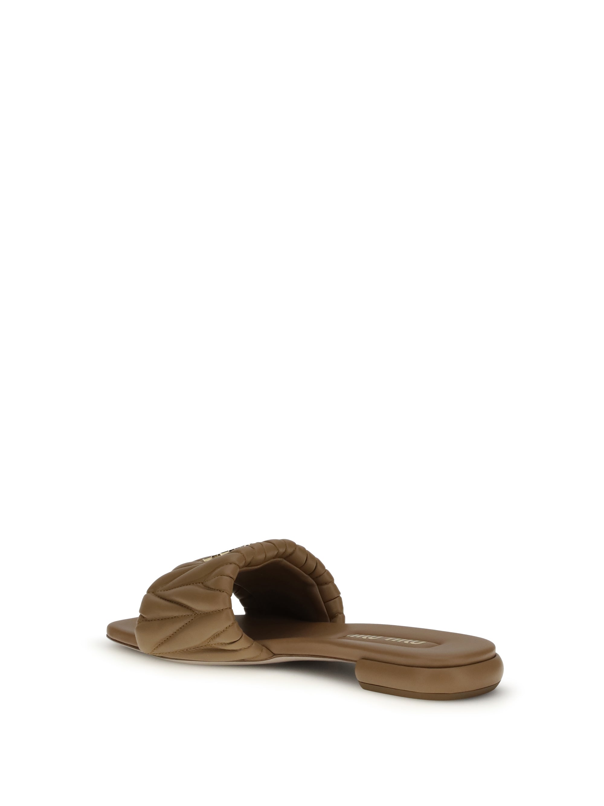 matelassé nappa leather sandals