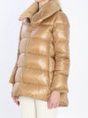 light puffer with collar fur