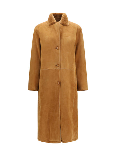 leather shearling coat