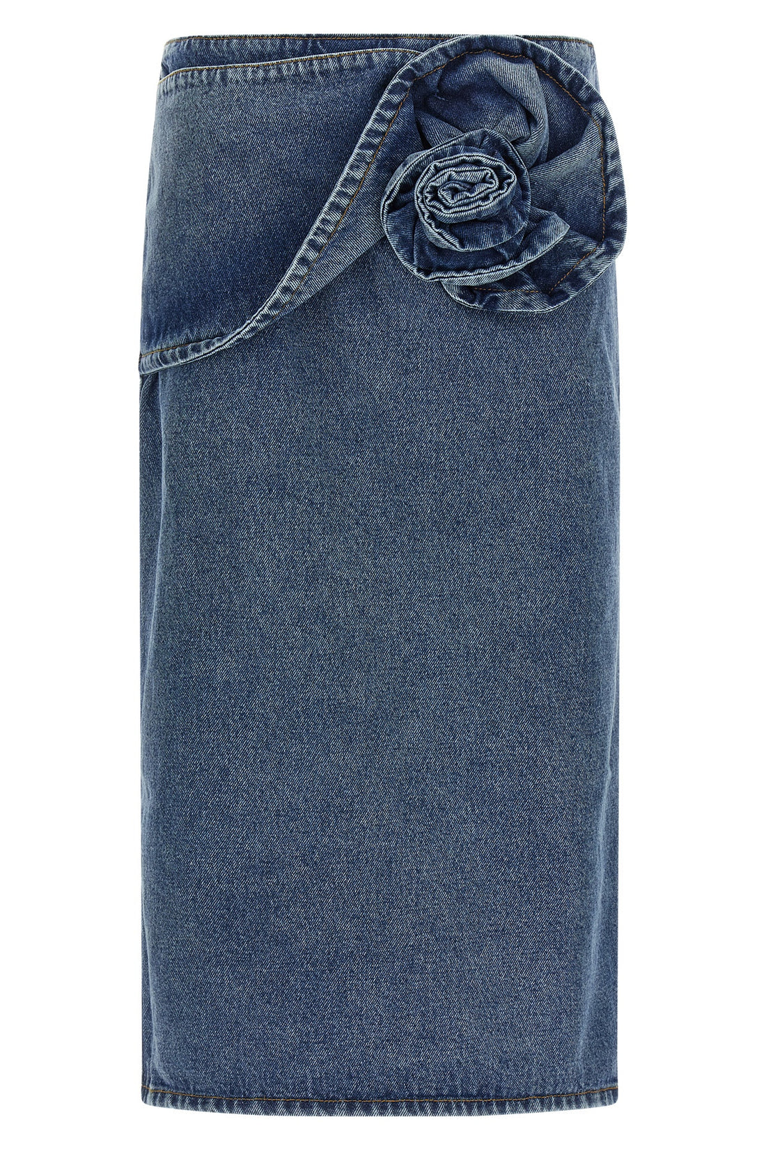 MAGDA BUTRYM 34 11 midi skirt in cotton denim