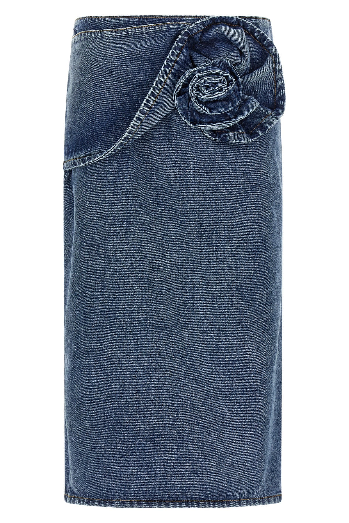 11 midi skirt in cotton denim