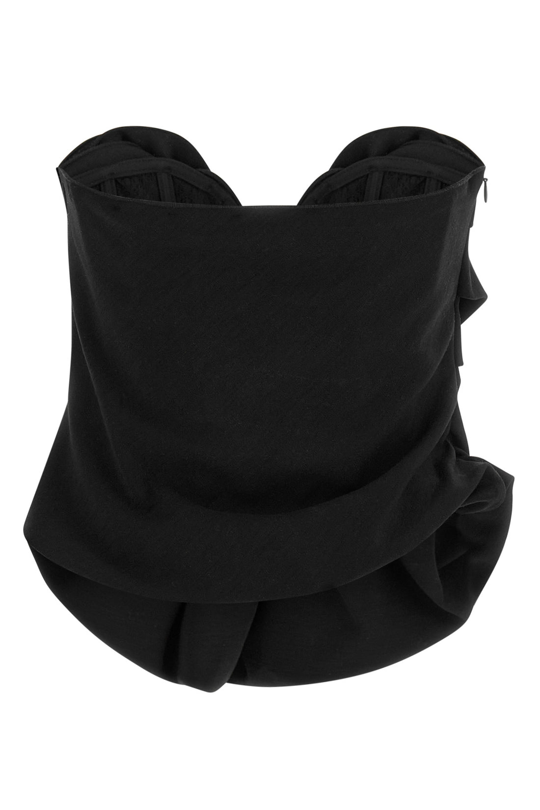MAGDA BUTRYM 36 the off-the-shoulder corset top magda butrym 01 in fine structured wool stands