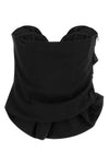 the off-the-shoulder corset top magda butrym 01 in fine structured wool stands