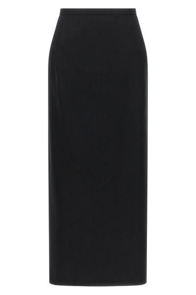 the long magda butrym skirt redefines the codes of tailoring through a column si