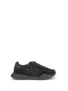 leather and lace sneakers