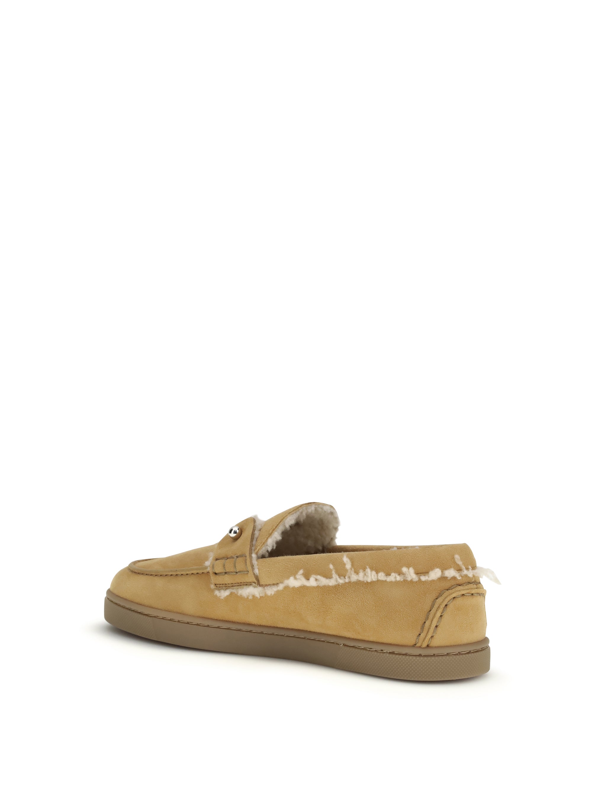 CHRISTIAN LOUBOUTIN 36 chambeliboat shearling loafers