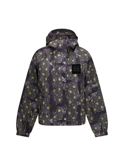 ultralight nylon jacket with floral print