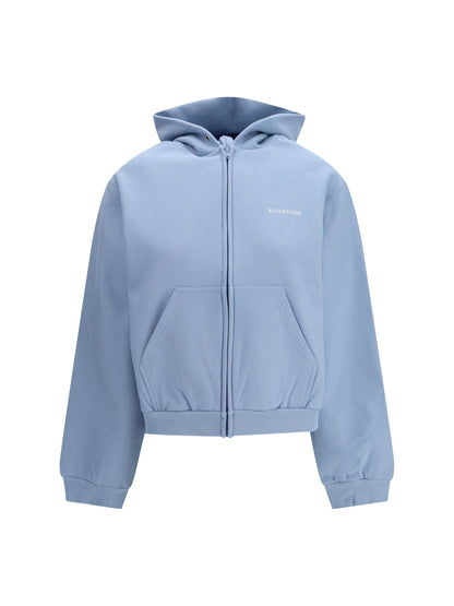 BALENCIAGA M back zip-up hoodie 