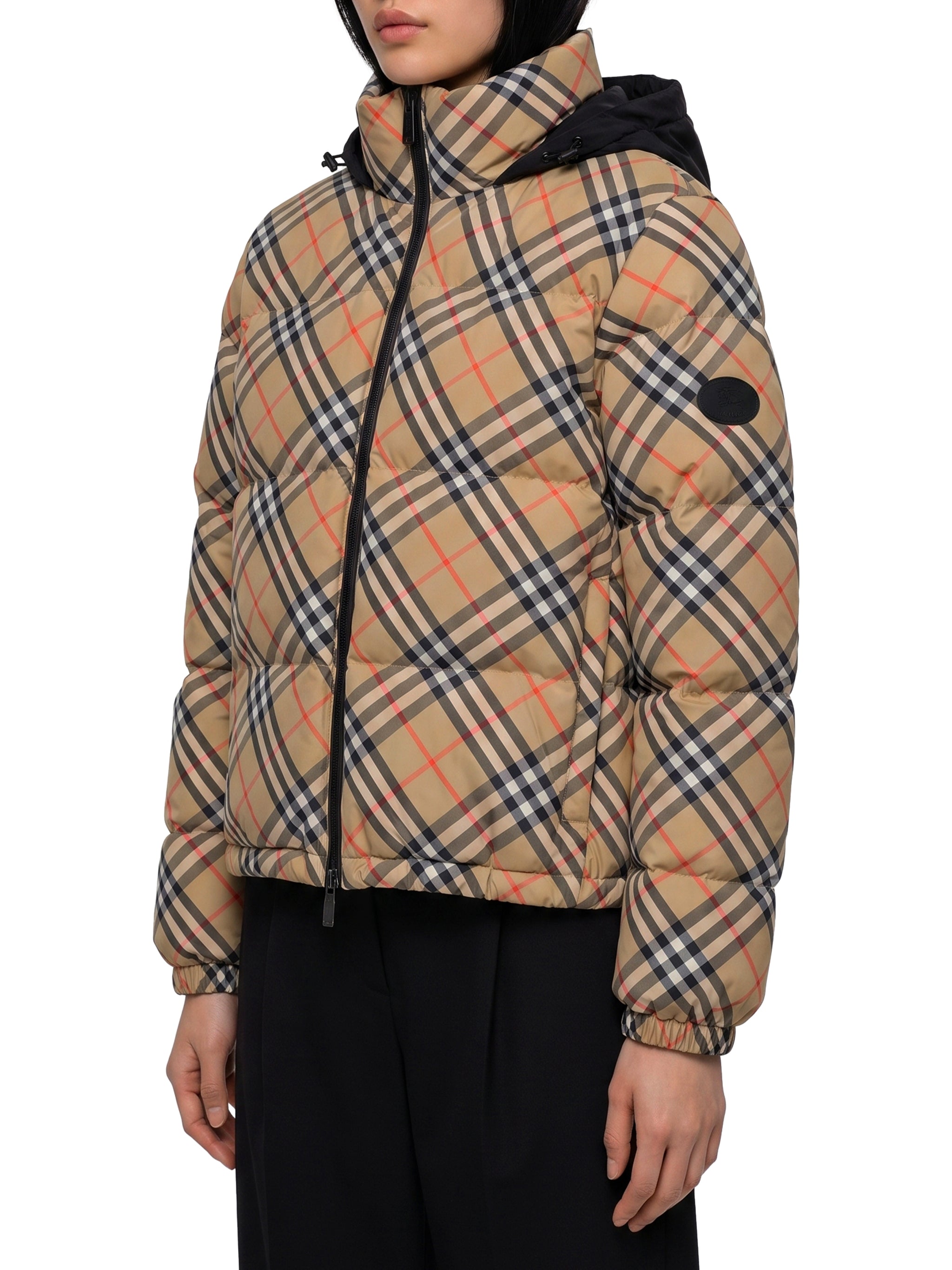 ambleside check puffer jacket
