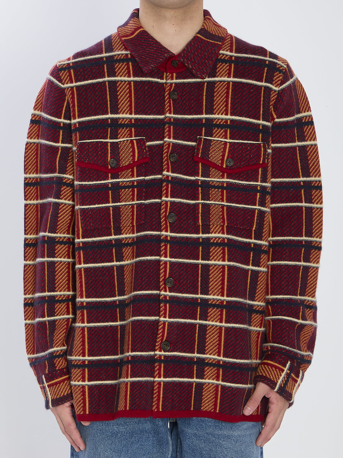 GUEST IN RESIDENCE L plaid work shirt 