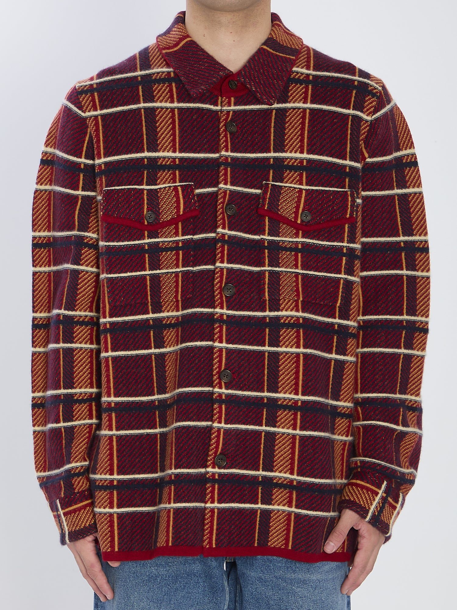 GUEST IN RESIDENCE L plaid work shirt 