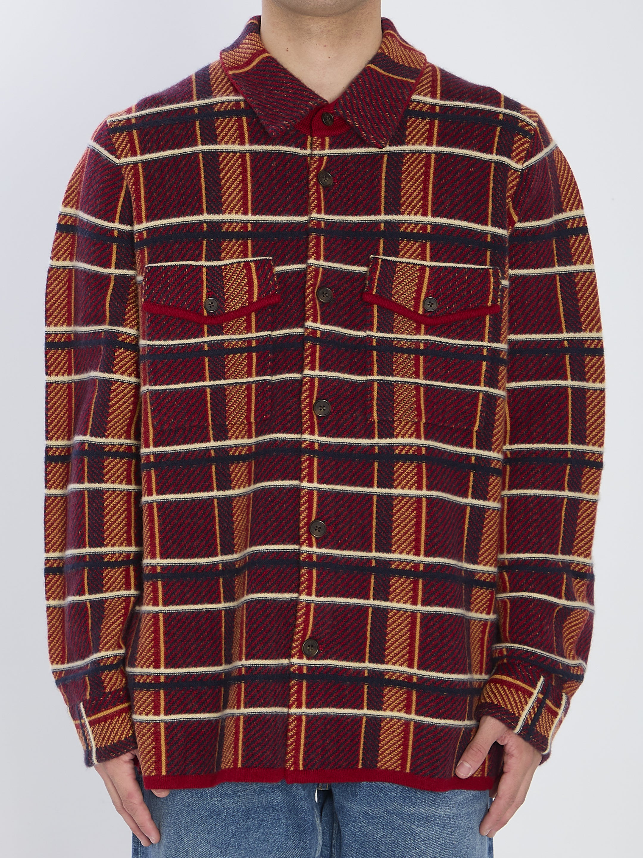 GUEST IN RESIDENCE L plaid work shirt 