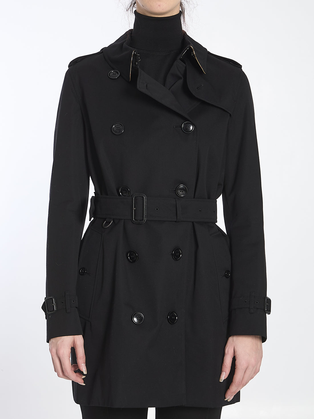 BURBERRY 8 short kensington heritage trench coat