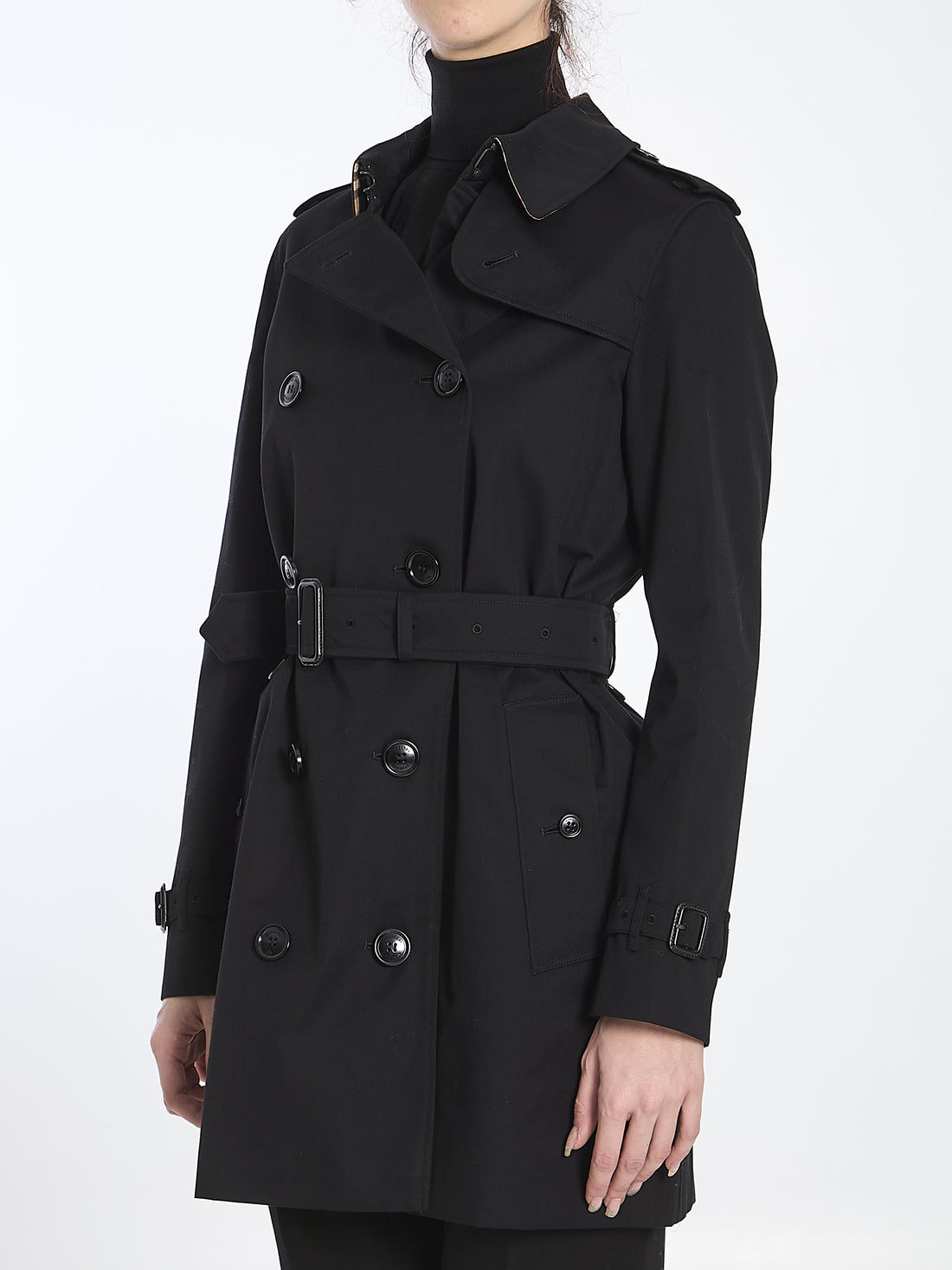 BURBERRY 8 short kensington heritage trench coat