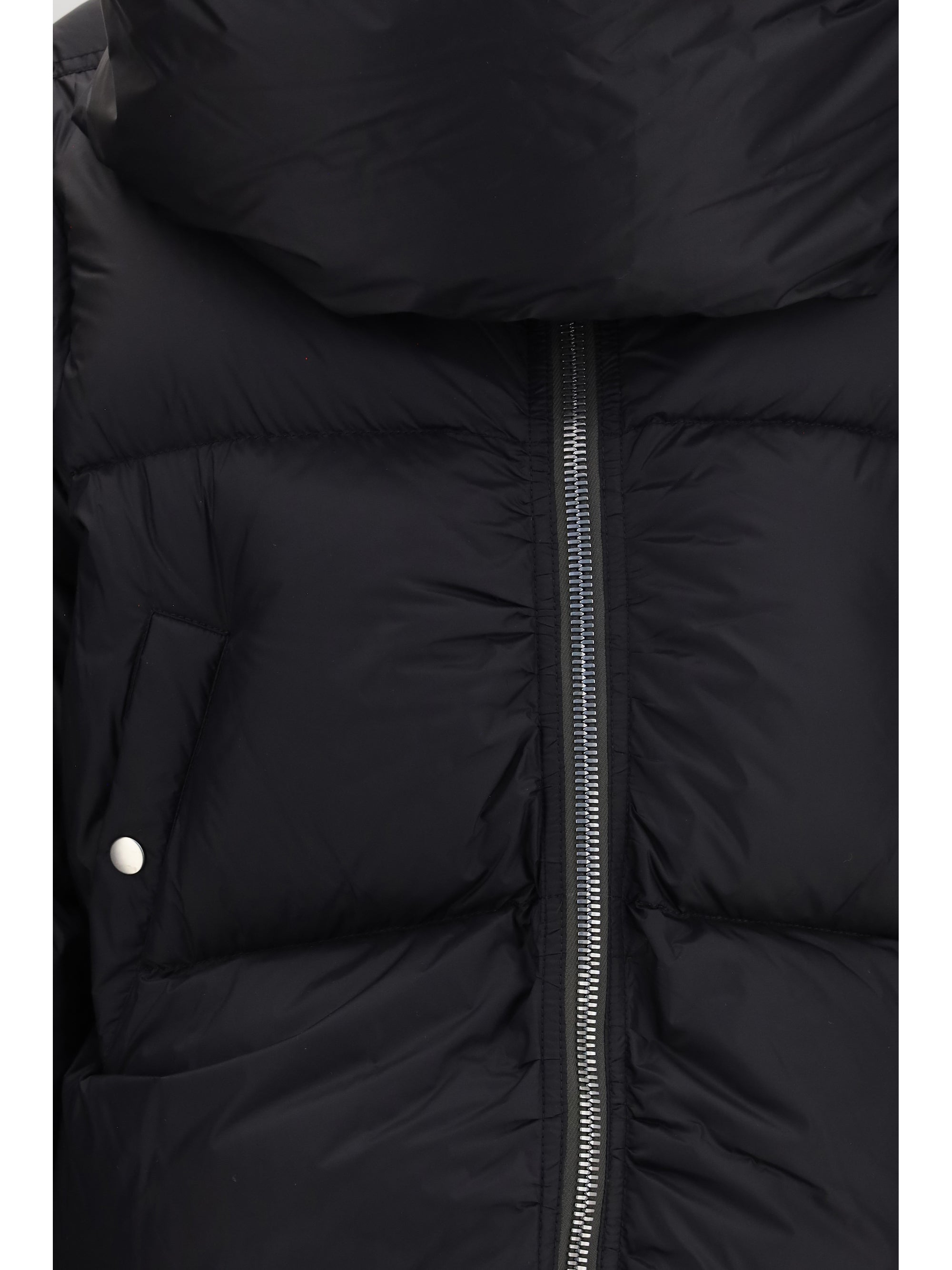 padded funnel neck jacket