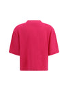 cropped t-shirt with round neckline