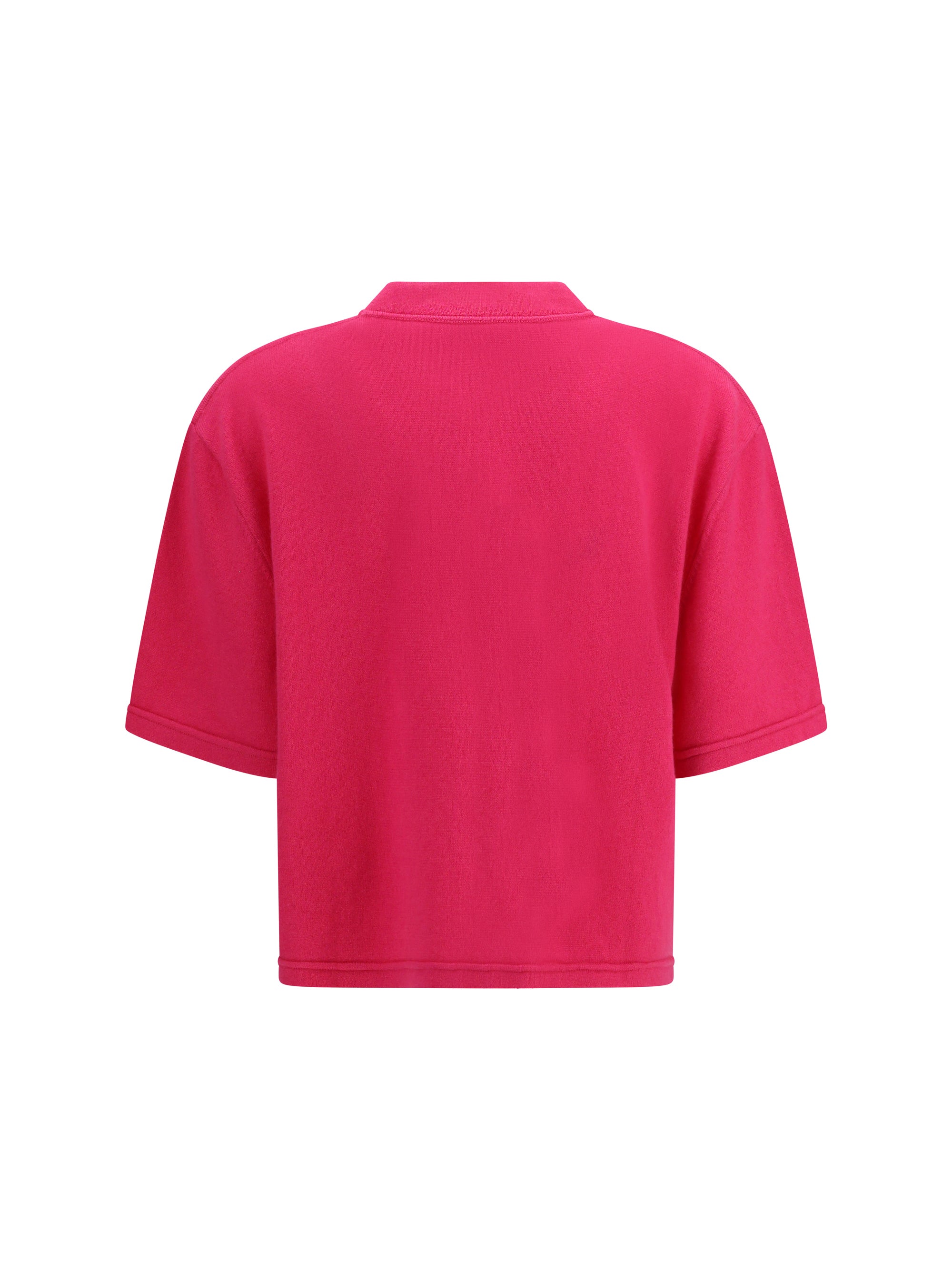 cropped t-shirt with round neckline