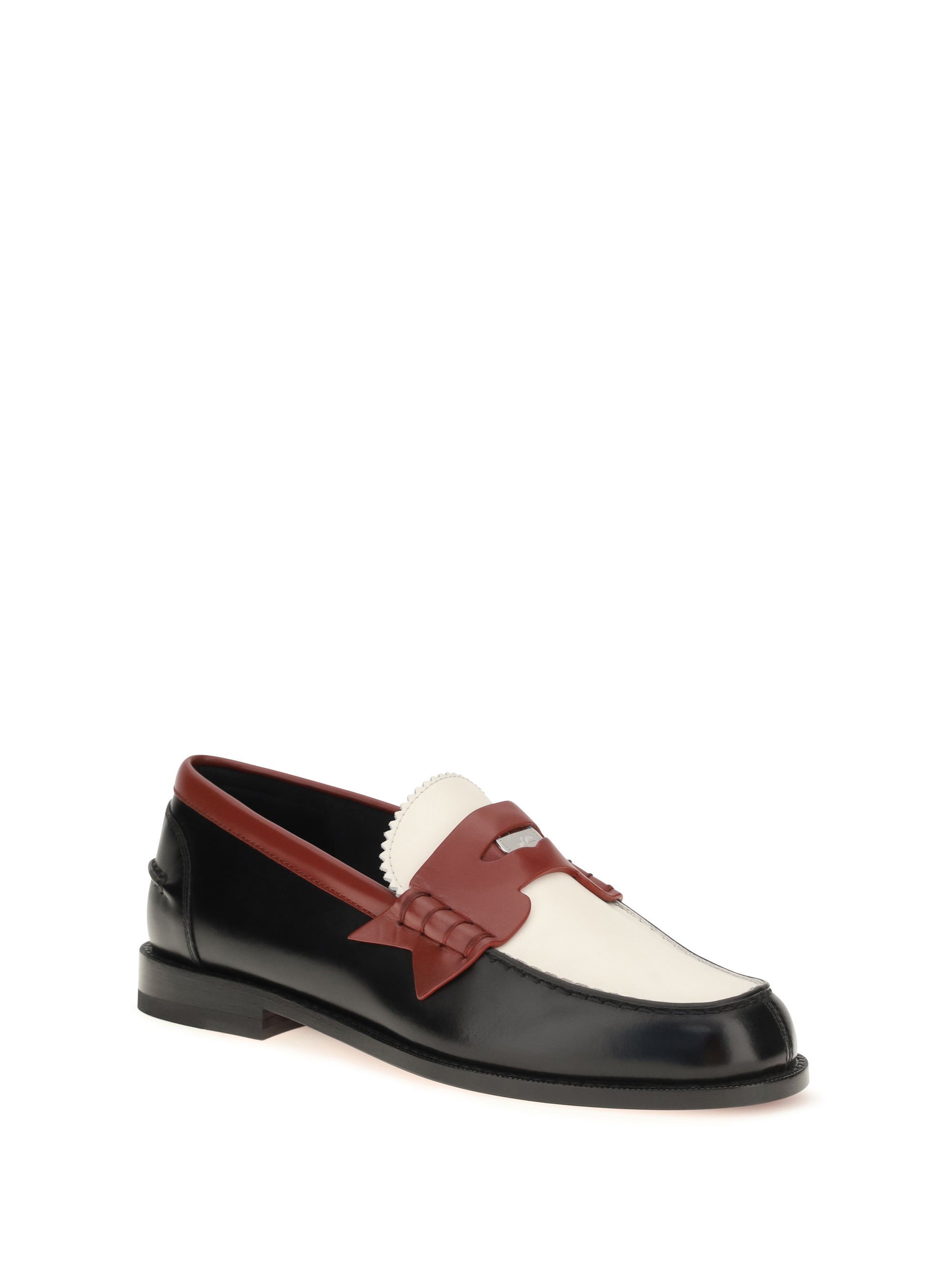 plato leather loafers