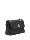 shoulder bag with orb plaque