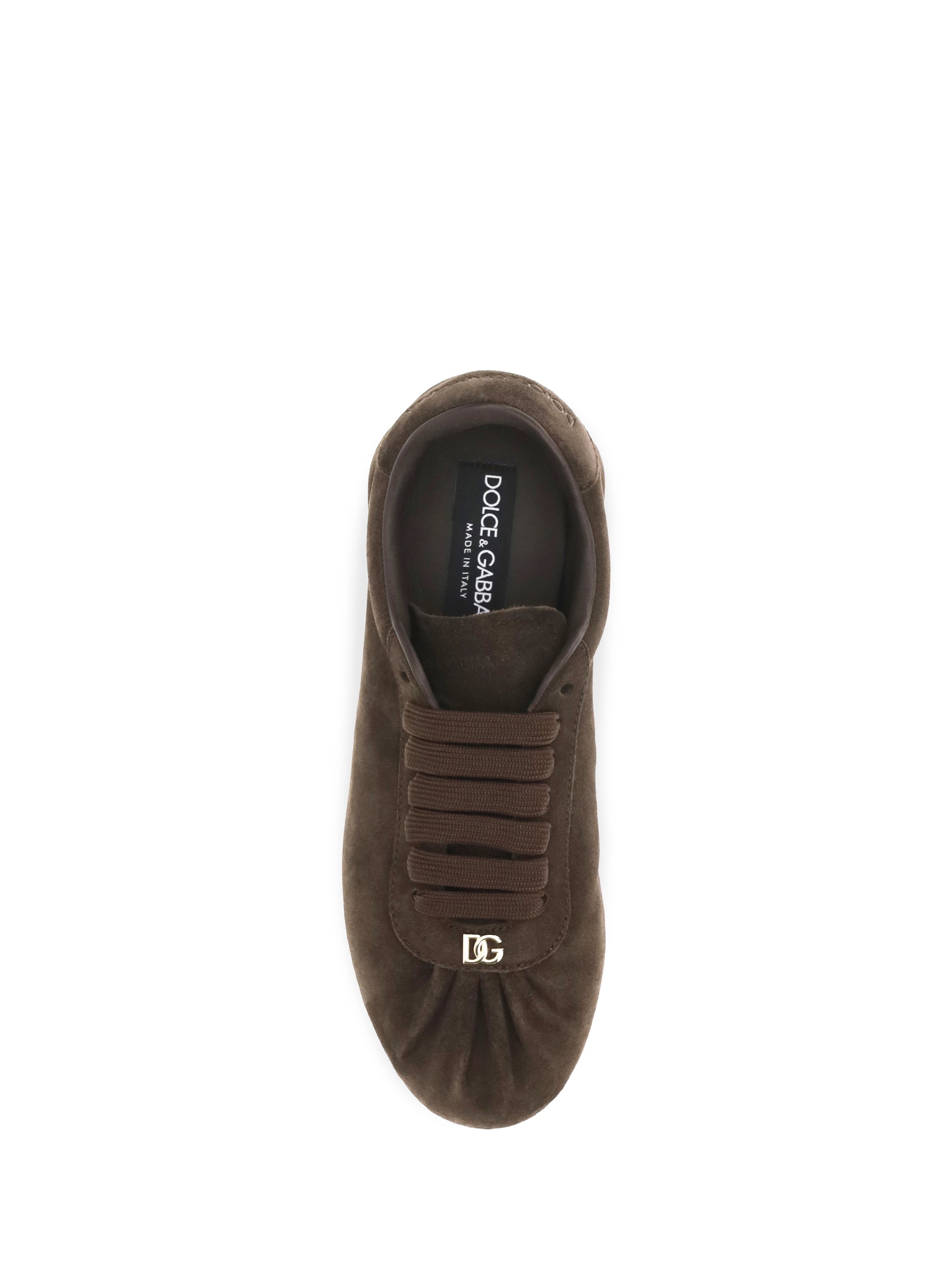 low-top suede sneakers