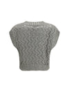 silk blend sequined vest
