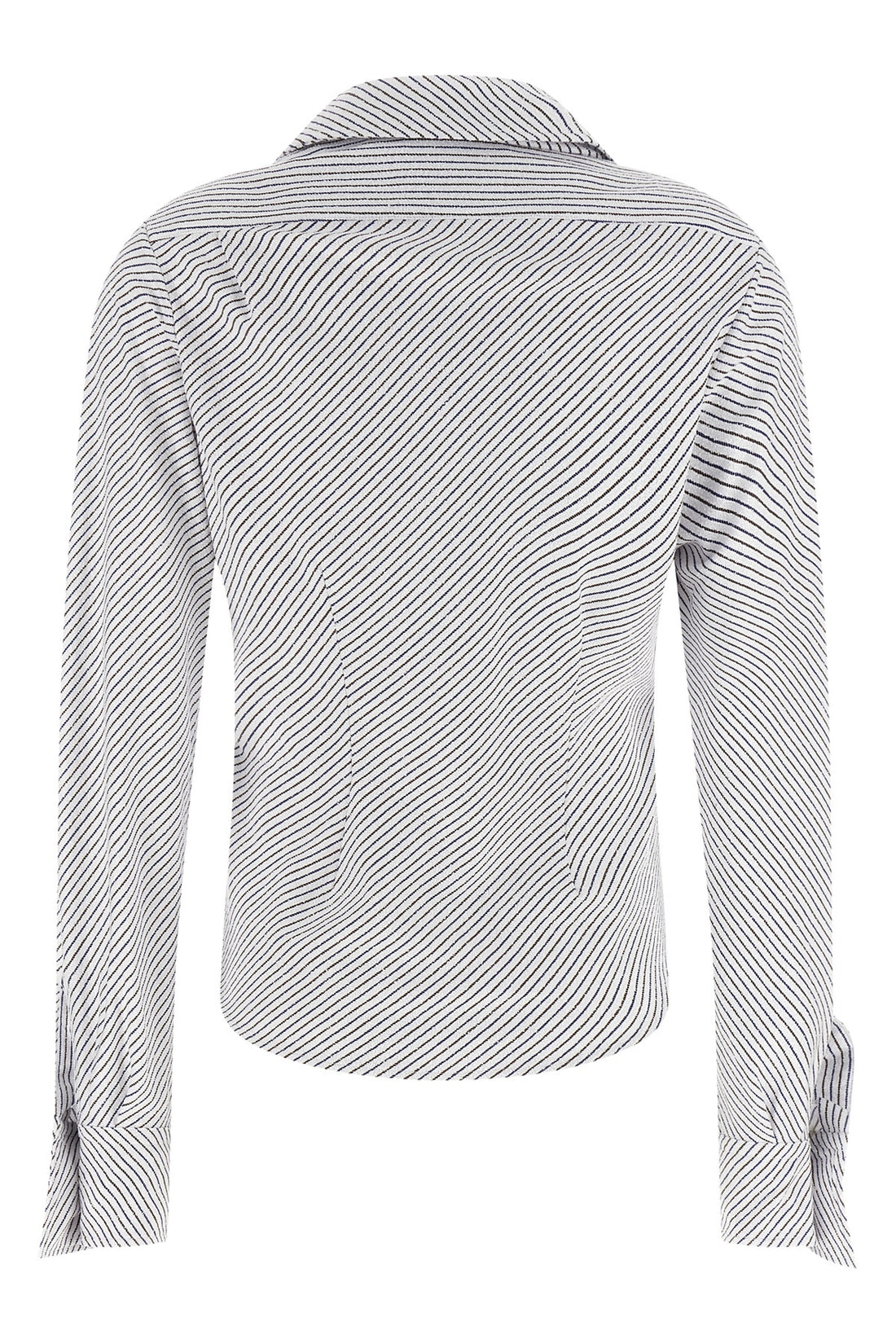 VIVIENNE WESTWOOD 38 drunken two-tone striped cotton terry shirt