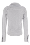 drunken two-tone striped cotton terry shirt