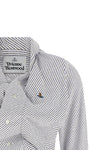 drunken two-tone striped cotton terry shirt