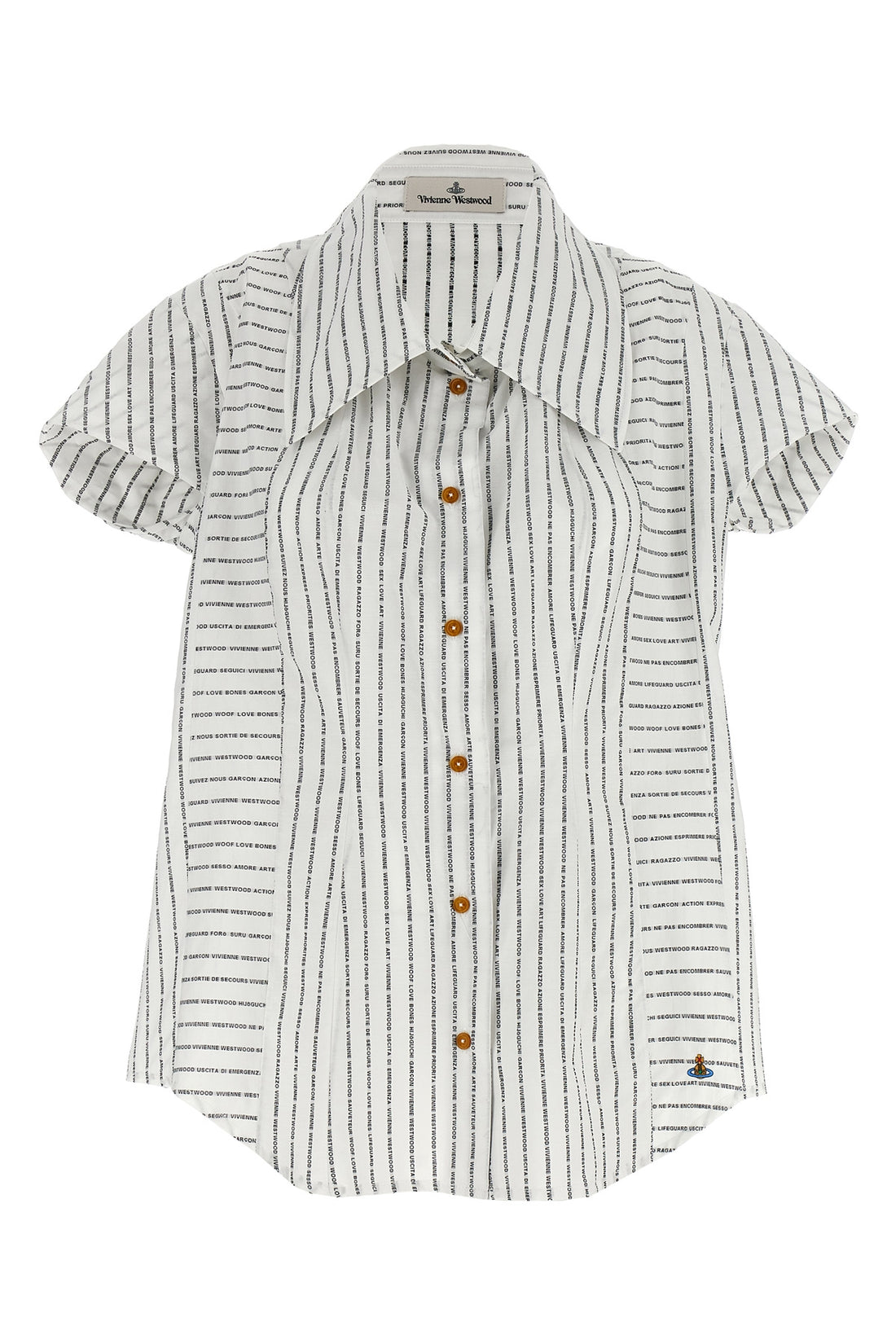 VIVIENNE WESTWOOD 40 twisted bagatelle cotton shirt